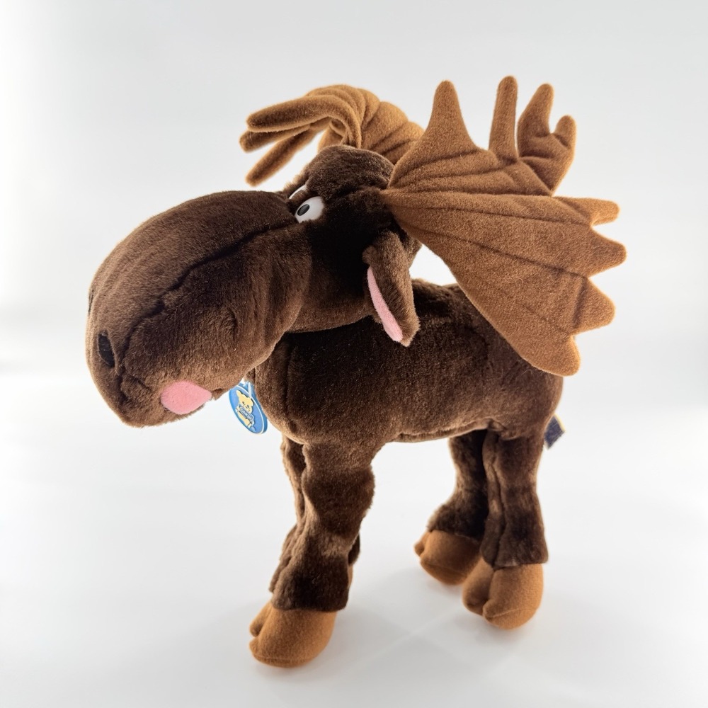 Dakin Moose Plush 1983 Chewie Newgett  "Too Loose" Chocolate Brown Clean Vintage